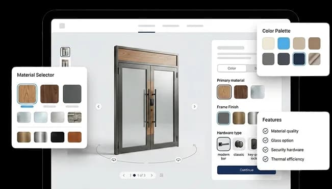 Building Material Configurator for viewing product choices