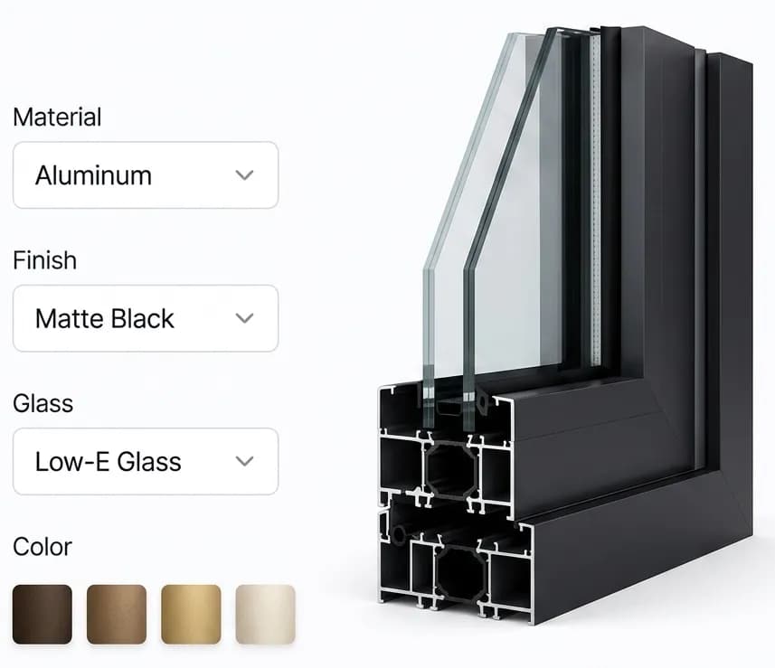 Choose Materials & Colors